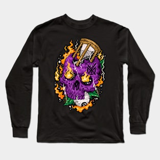 Skull burn Long Sleeve T-Shirt